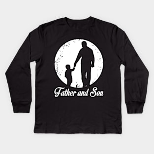 Father And Son Kids Long Sleeve T-Shirt